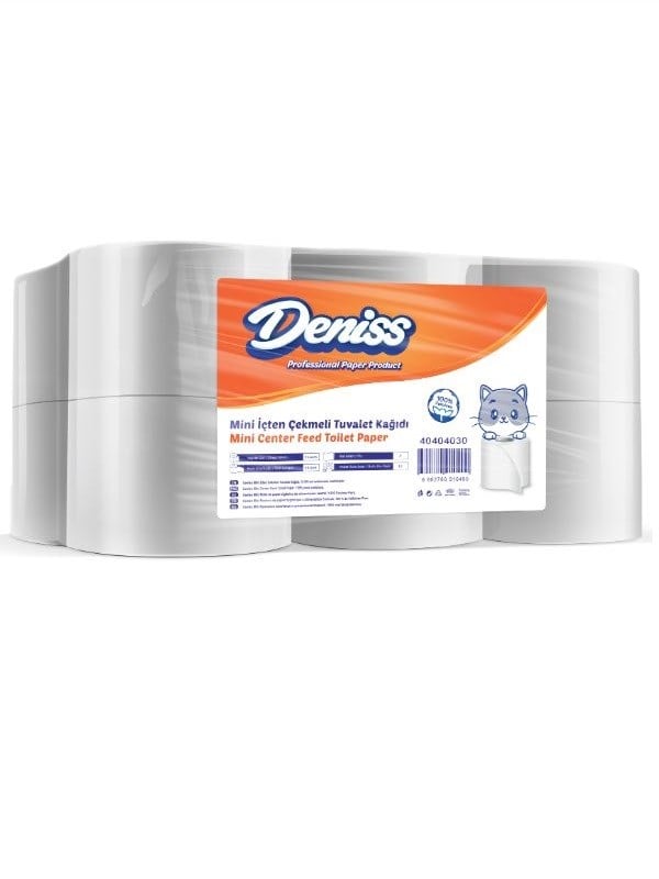 DENİSS MİNİ İÇTEN ÇEKMELİ TUVALET KAĞIDI 21 CM