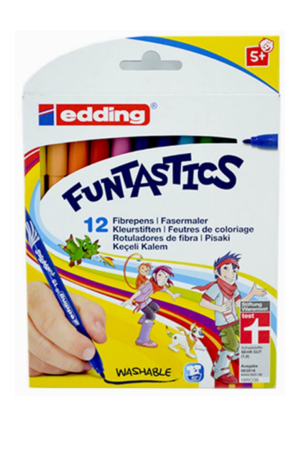EDDİNG FUNTASTİCS KEÇE UÇLU KALEM İNCE 15 12Lİ