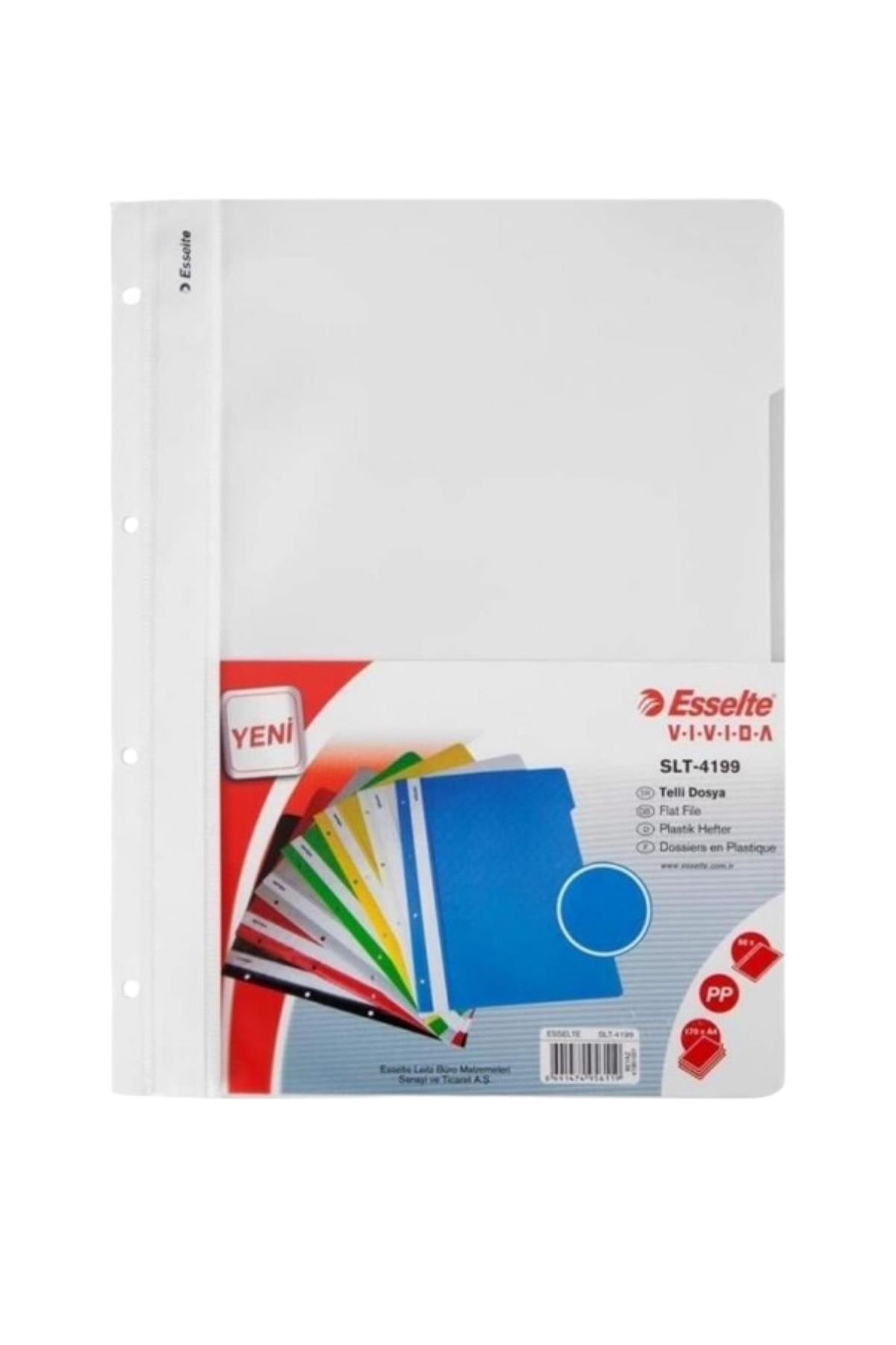 ESSELTE 4199-01 TELLİ DOSYA BEYAZ 50 Lİ