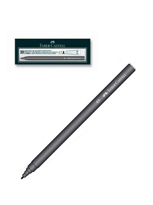 FABER KEÇELİ KALEM SİYAH 155002 10 LU