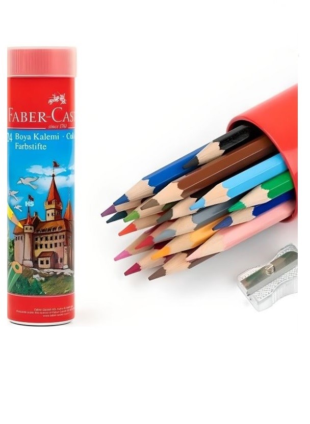 FABER KURUBOYA 24 RENK METAL TÜP 116524