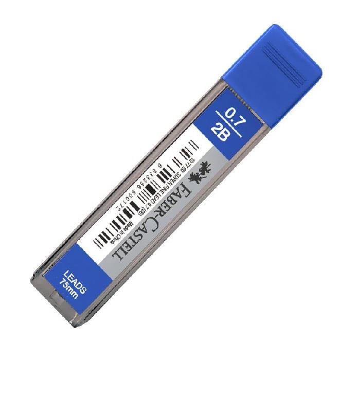 FABER SÜPER FİNE MİN.07 2B 75 MM KALEM UCU