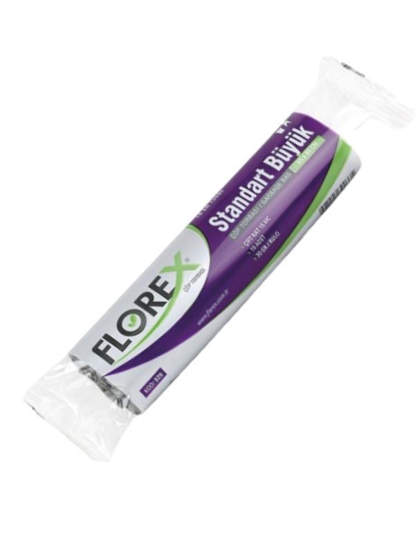FLOREX 65*80 ÇİFT KAT 10 RULO ÇÖP TORBASI