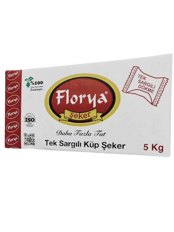 FLORYA TEK SARGILI KÜP ŞEKER 5 KG