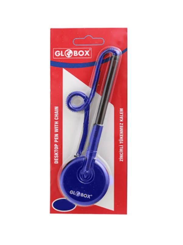 GLOBOX 1032 ZİNCİRLİ TÜKENMEZ KALEM MAVİ