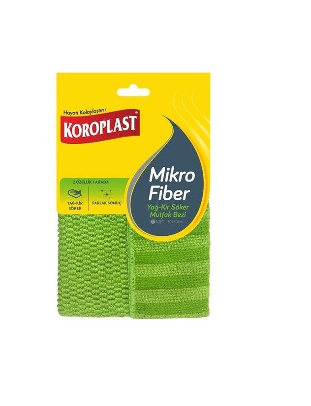 KOROPLAST MİKRO FİBER YAĞ-KİR SÖKER MUTFAK BEZİ