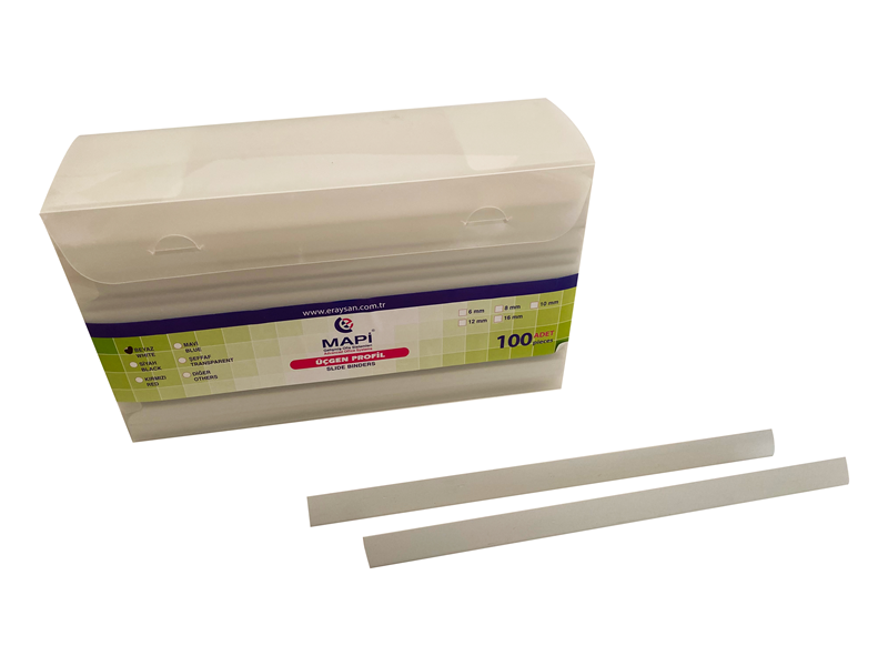 MAPİ 16MM ÜÇGEN PROFİL BEYAZ 100 AD.