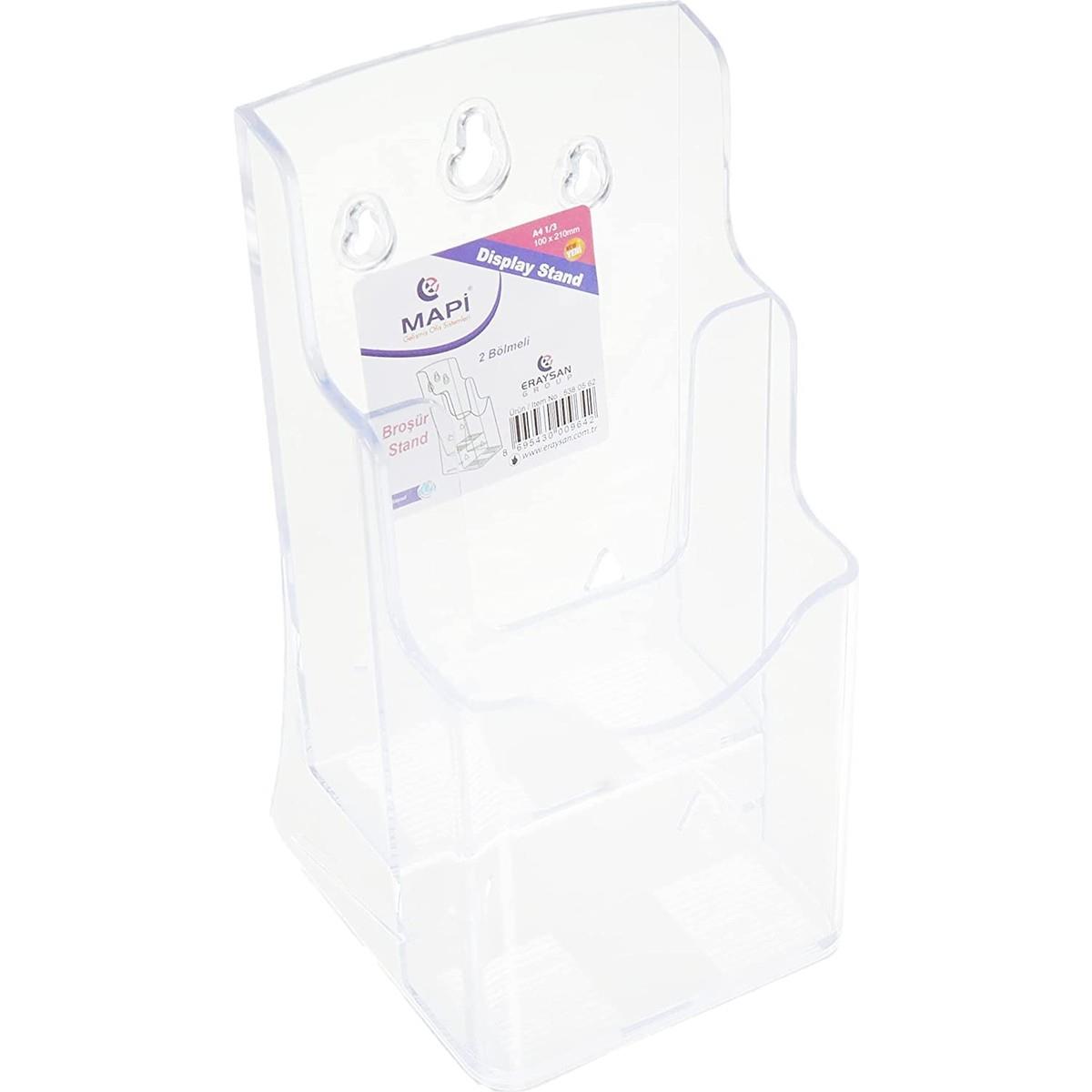 MAPİ AFİŞ TAŞIYICI STAND (BROŞÜRLÜKLER) İKİLİ (100X210) 1/3 A4