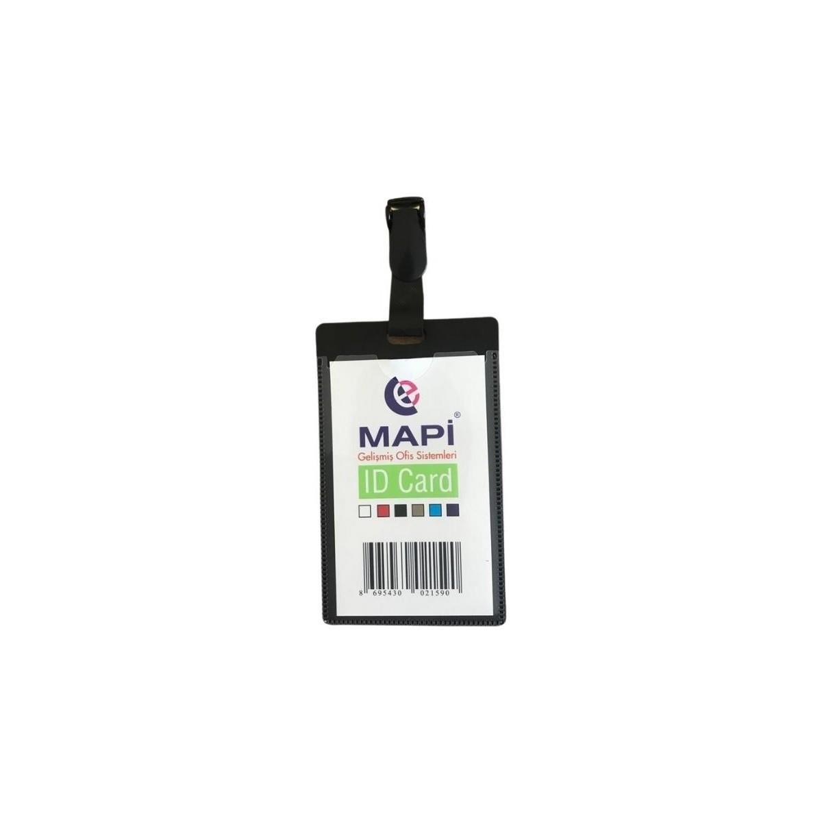MAPİ PP KLİPSLİ DİKEY KART POŞETİ 5 Lİ BLİSTERLI