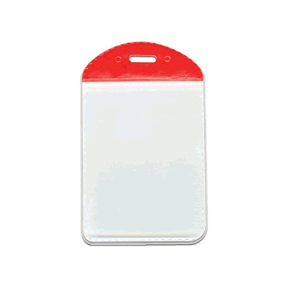 MAPİ PVC KART POŞETLERİ (DİKEY) KIRMIZI ŞERİTLİ100'LÜ PAKET
