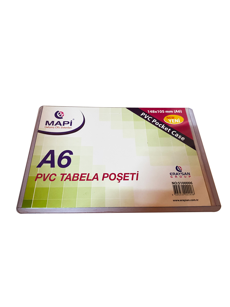 MAPİ PVCAFİŞ MUHAFAZA KABI  A6 40'Lİ PAKET