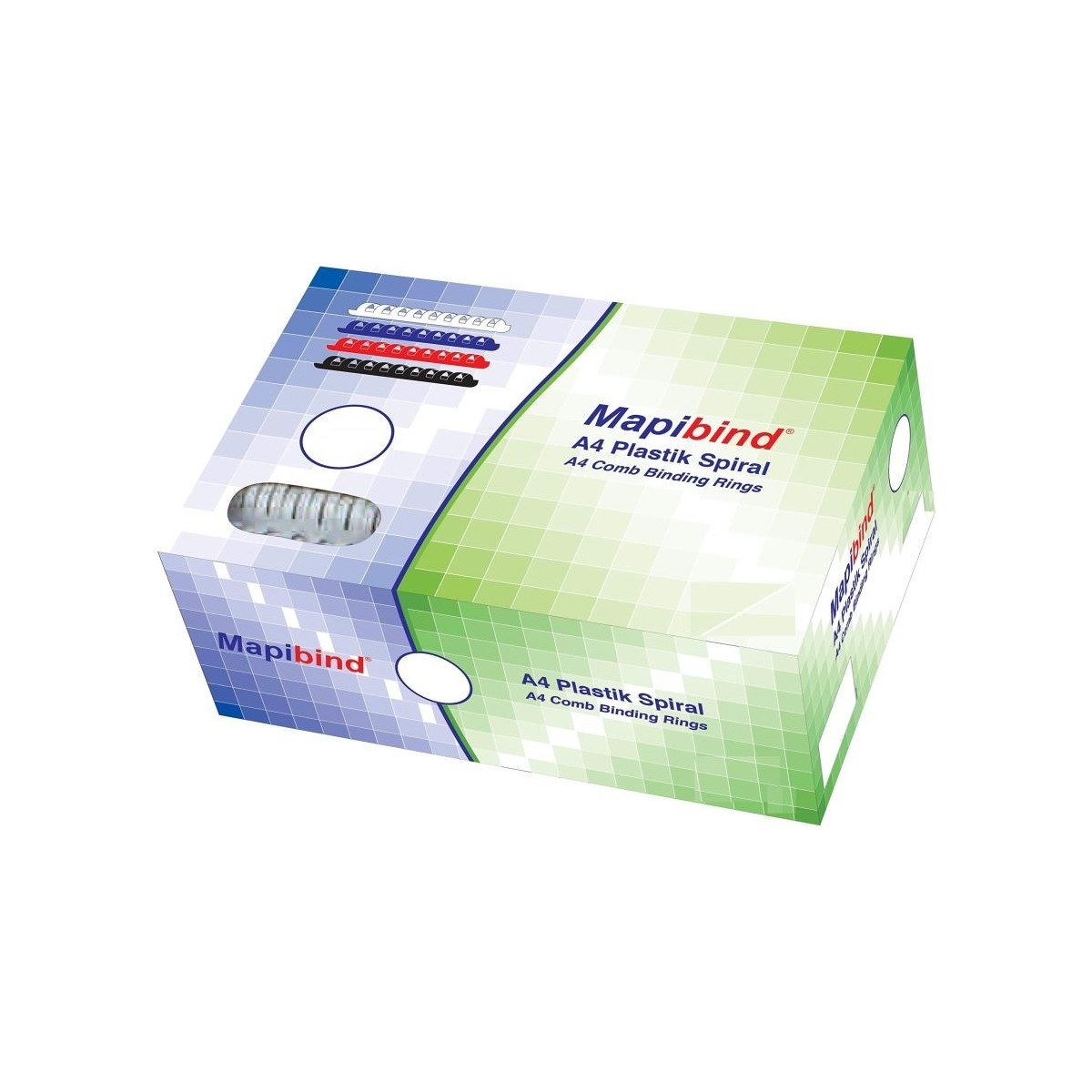 MAPİBİND 22MM PLASTİK SPİRAL BEYAZ 100 AD.