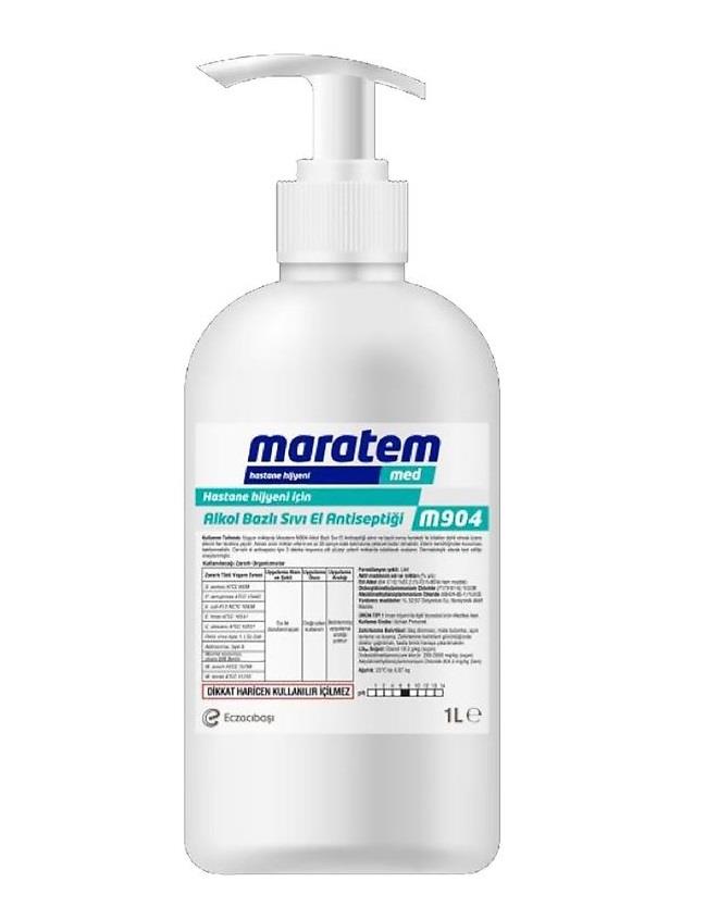 MARATEM M904 ALKOL BAZLI SIVI EL ANTİSEPTİK 1 LT