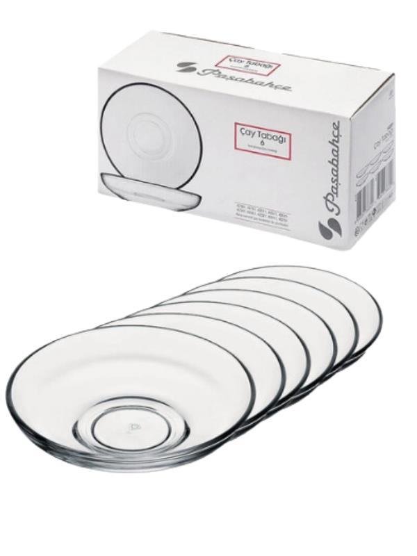 PAŞABAHÇE 54201 ÇAY TABAĞI 6 ADET 102 MM