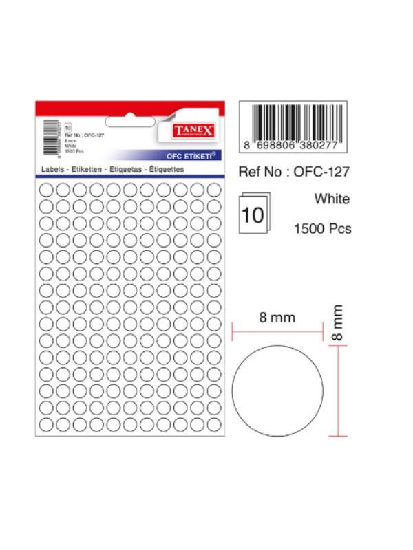 TANEX OFC-127 OFİS ETİKETİ 0,8MM