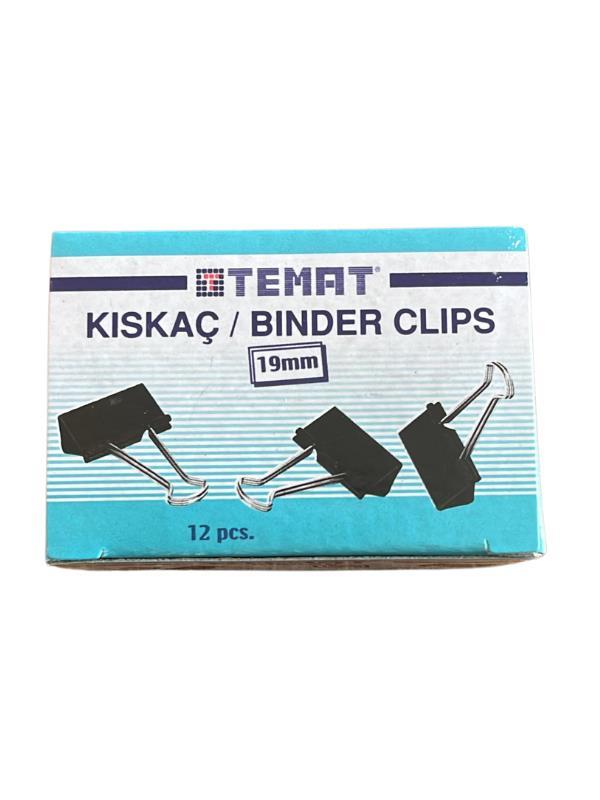 TEMAT 25437 OMEGA ÇELİK KISKAÇ 19MM 12'Lİ KUTU