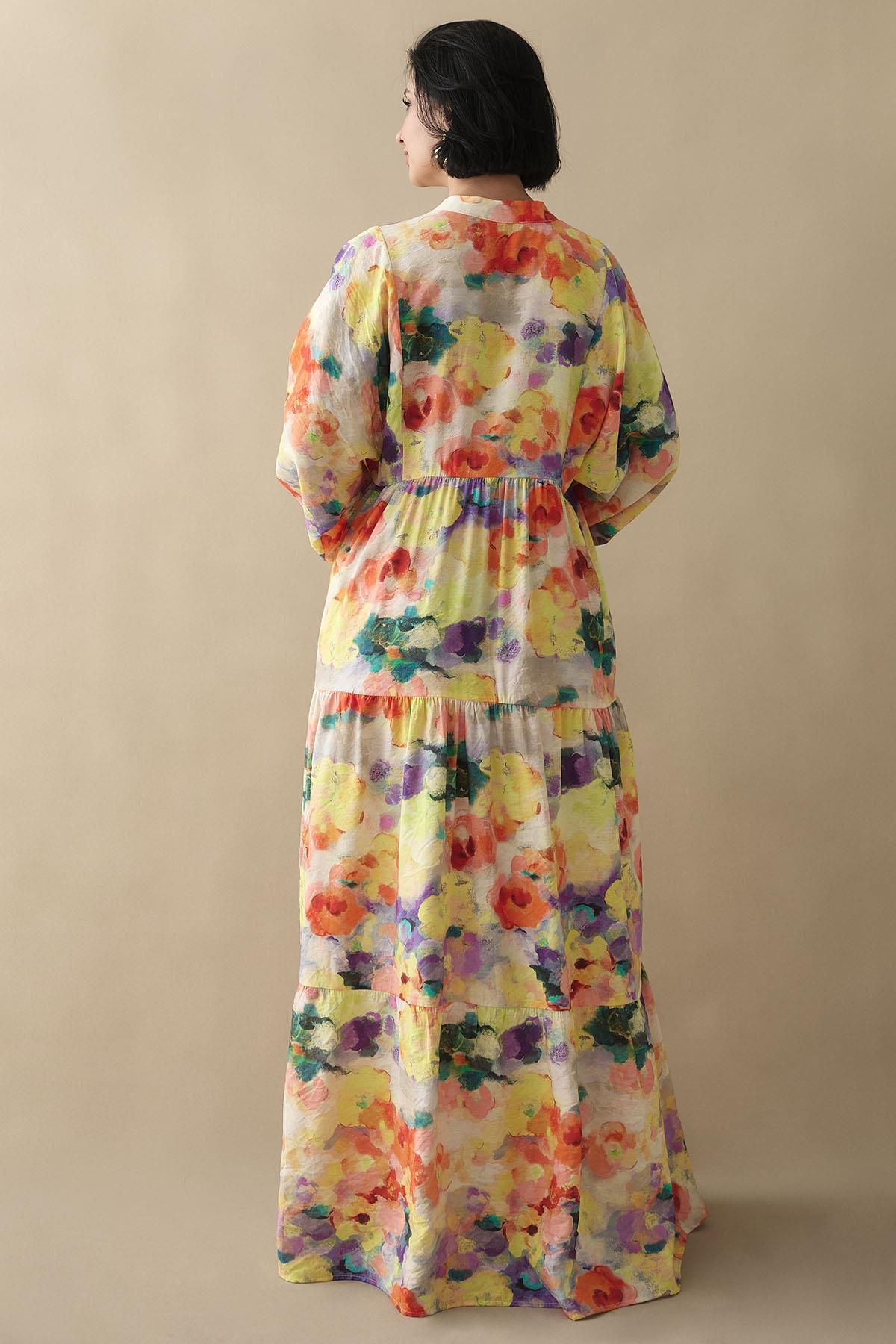 Dalia Sarı Mango Elbise