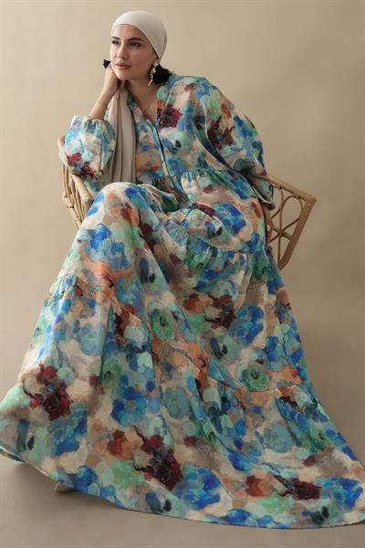 Dalia Mavi Mango Elbise