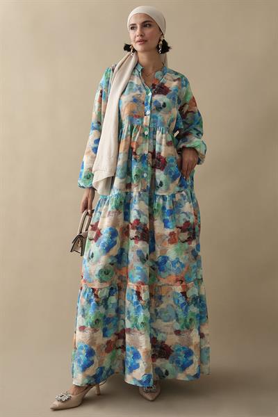 Dalia Mavi Mango Elbise