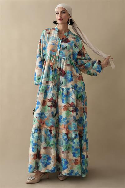 Dalia Mavi Mango Elbise