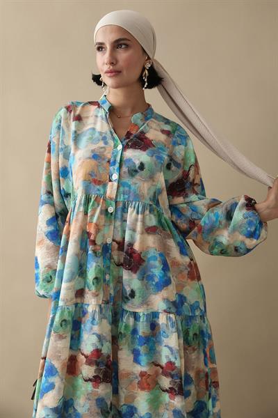 Dalia Mavi Mango Elbise