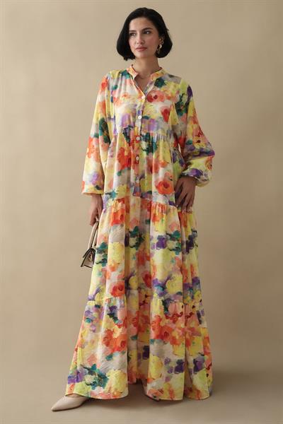 Dalia Sarı Mango Elbise