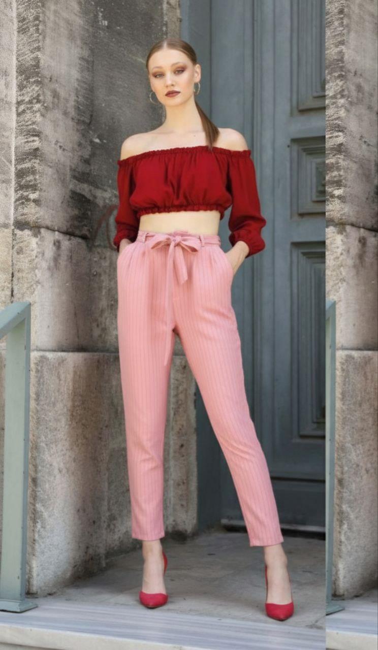   Kemerli Bilek Pantolon 581422 PEMPE
