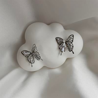 Crystal Butterfly Küpe Çifti
