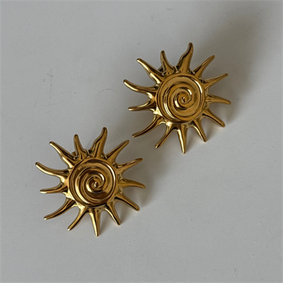 Sun Spiral Küpe Çifti