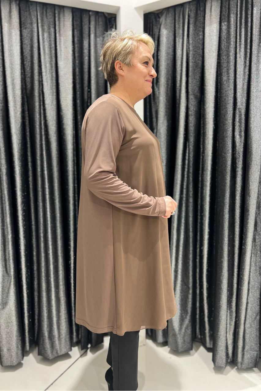 Selma Büyük Beden 100 cm Uzun Kol İçlik/Tunik
