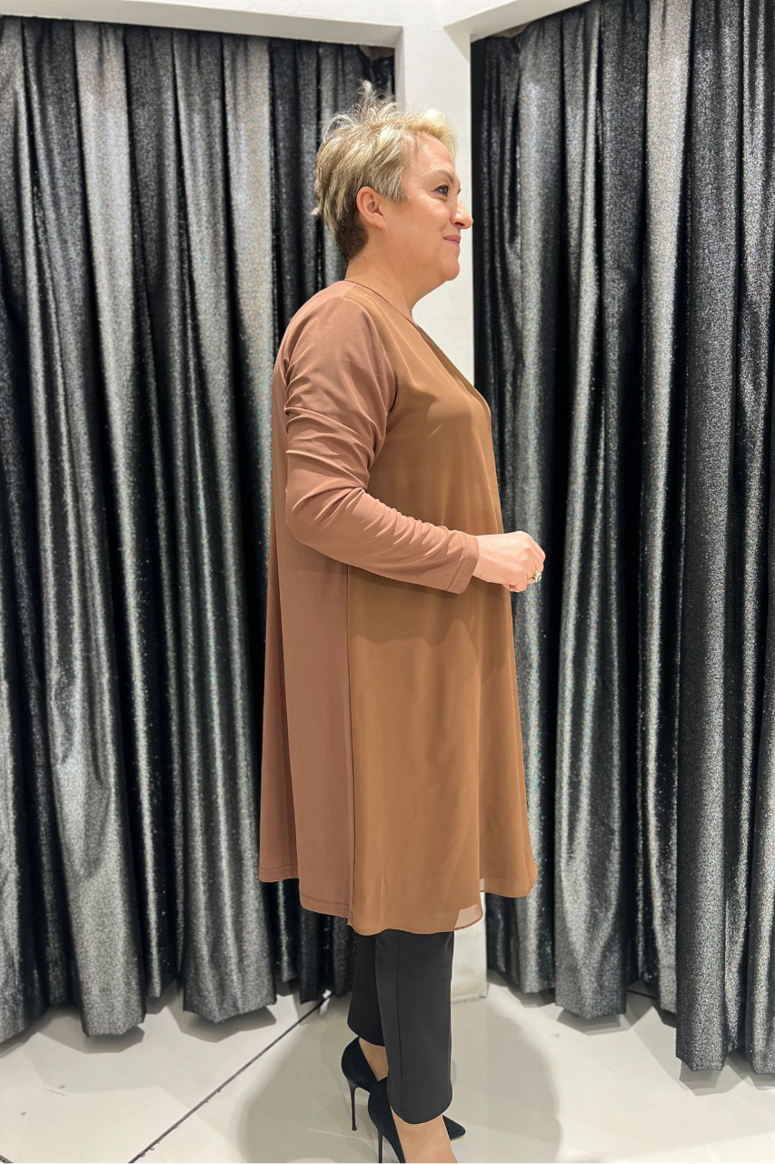 Selma Büyük Beden 100 cm Uzun Kol İçlik/Tunik