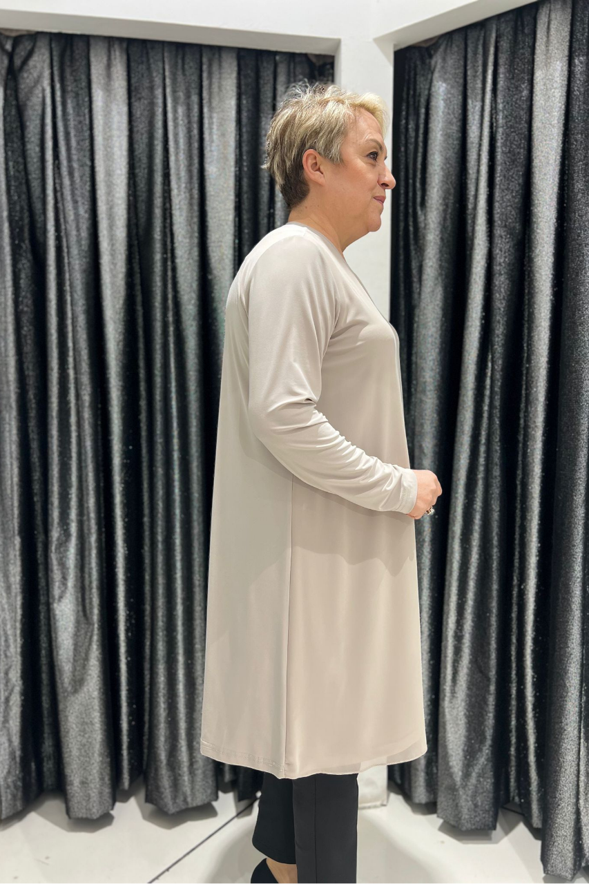 Selma Büyük Beden 100 cm Uzun Kol İçlik/Tunik