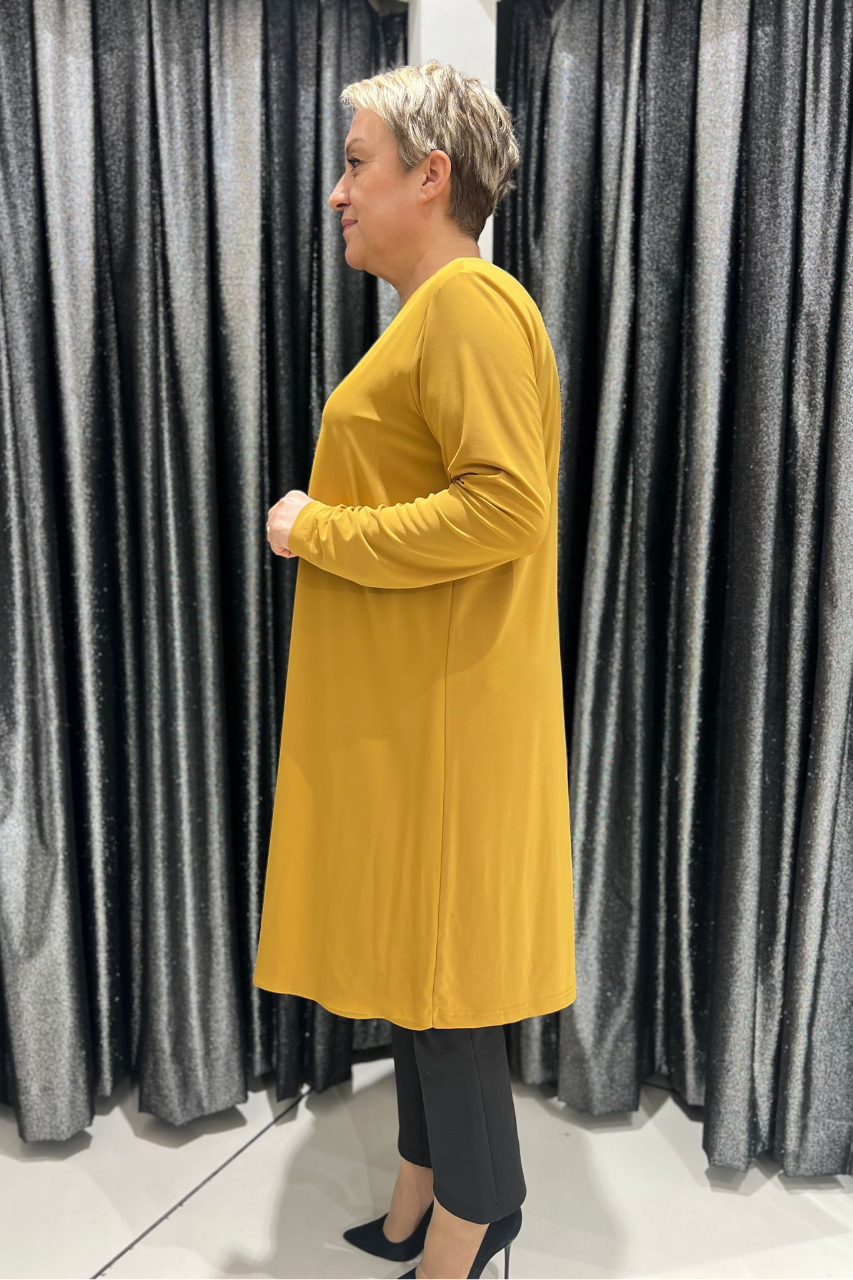 Selma Büyük Beden 100 cm Uzun Kol İçlik/Tunik