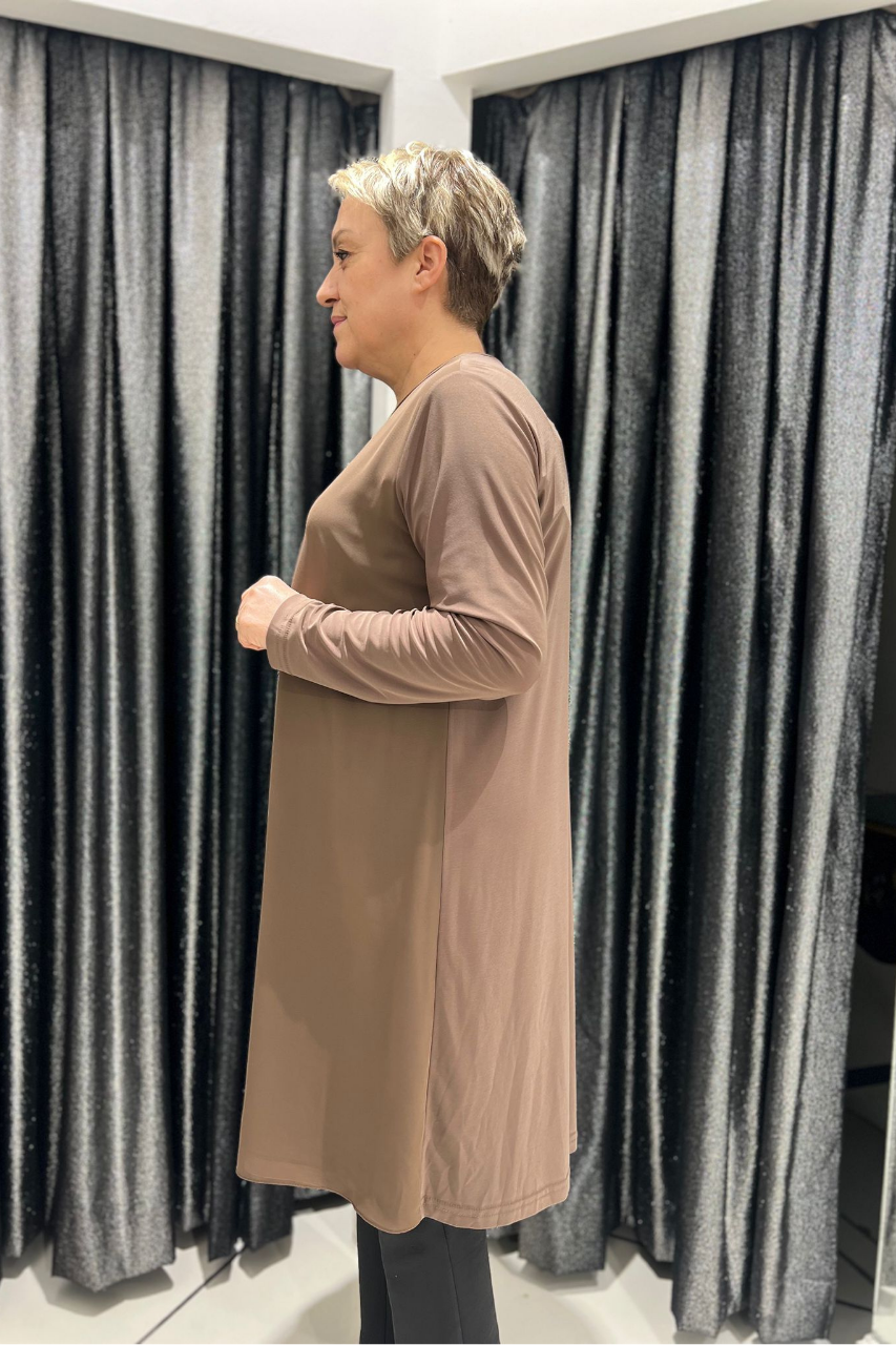 Selma Büyük Beden 100 cm Uzun Kol İçlik/Tunik