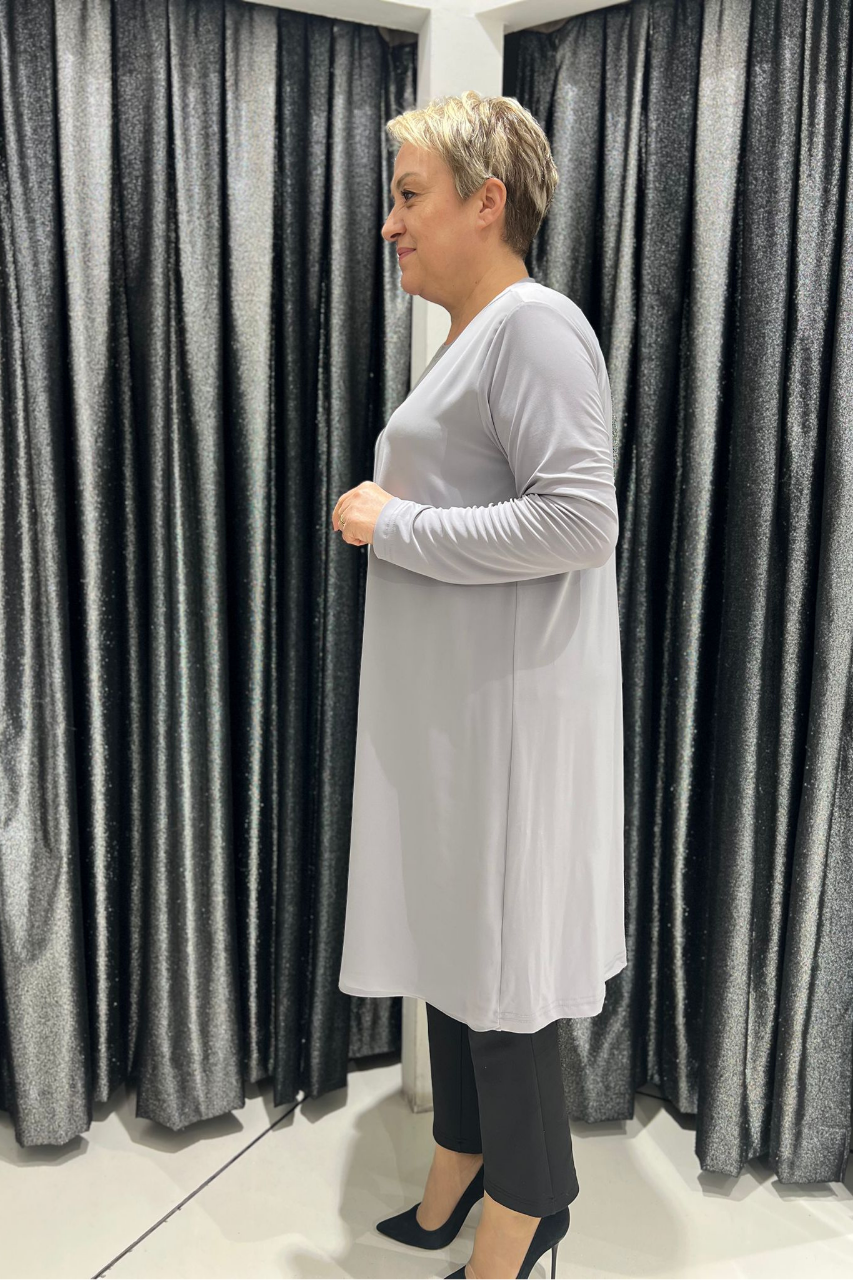 Selma Büyük Beden 100 cm Uzun Kol İçlik/Tunik