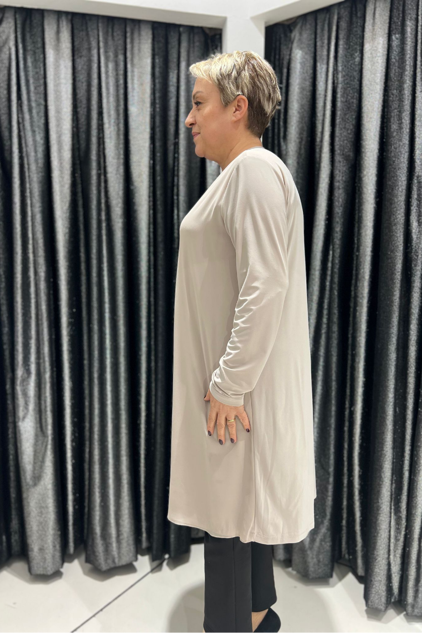 Selma Büyük Beden 100 cm Uzun Kol İçlik/Tunik