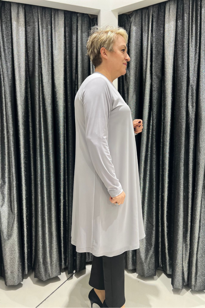 Selma Büyük Beden 100 cm Uzun Kol İçlik/Tunik