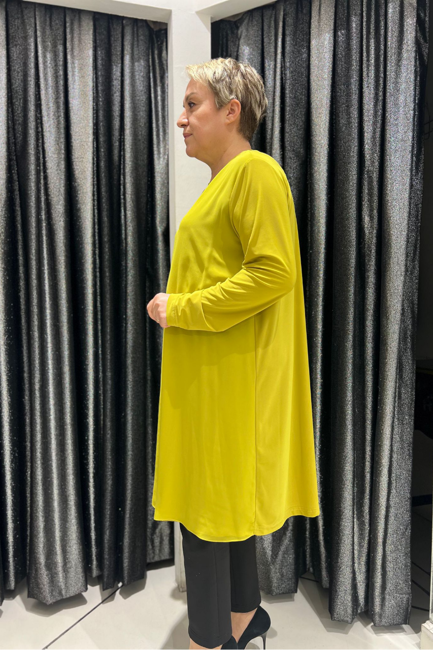 Selma Büyük Beden 100 cm Uzun Kol İçlik/Tunik