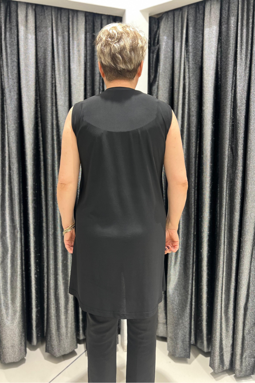 Selma Büyük Beden 90cm Kolsuz İçlik/Tunik