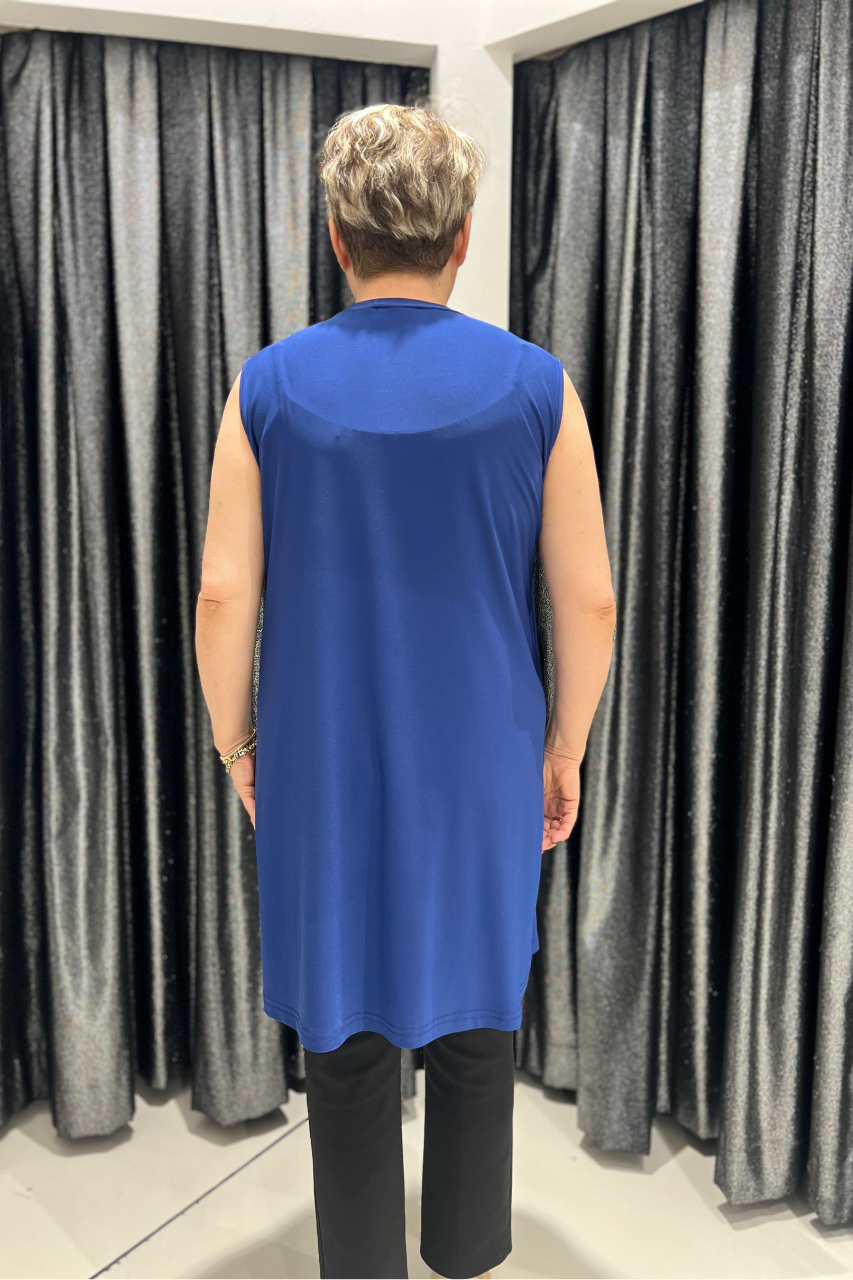 Selma Büyük Beden 90cm Kolsuz İçlik/Tunik