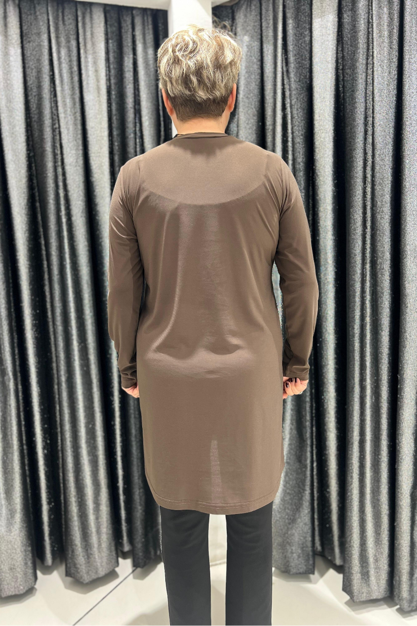 Selma Büyük Beden 90cm Uzun Kol İçlik/Tunik