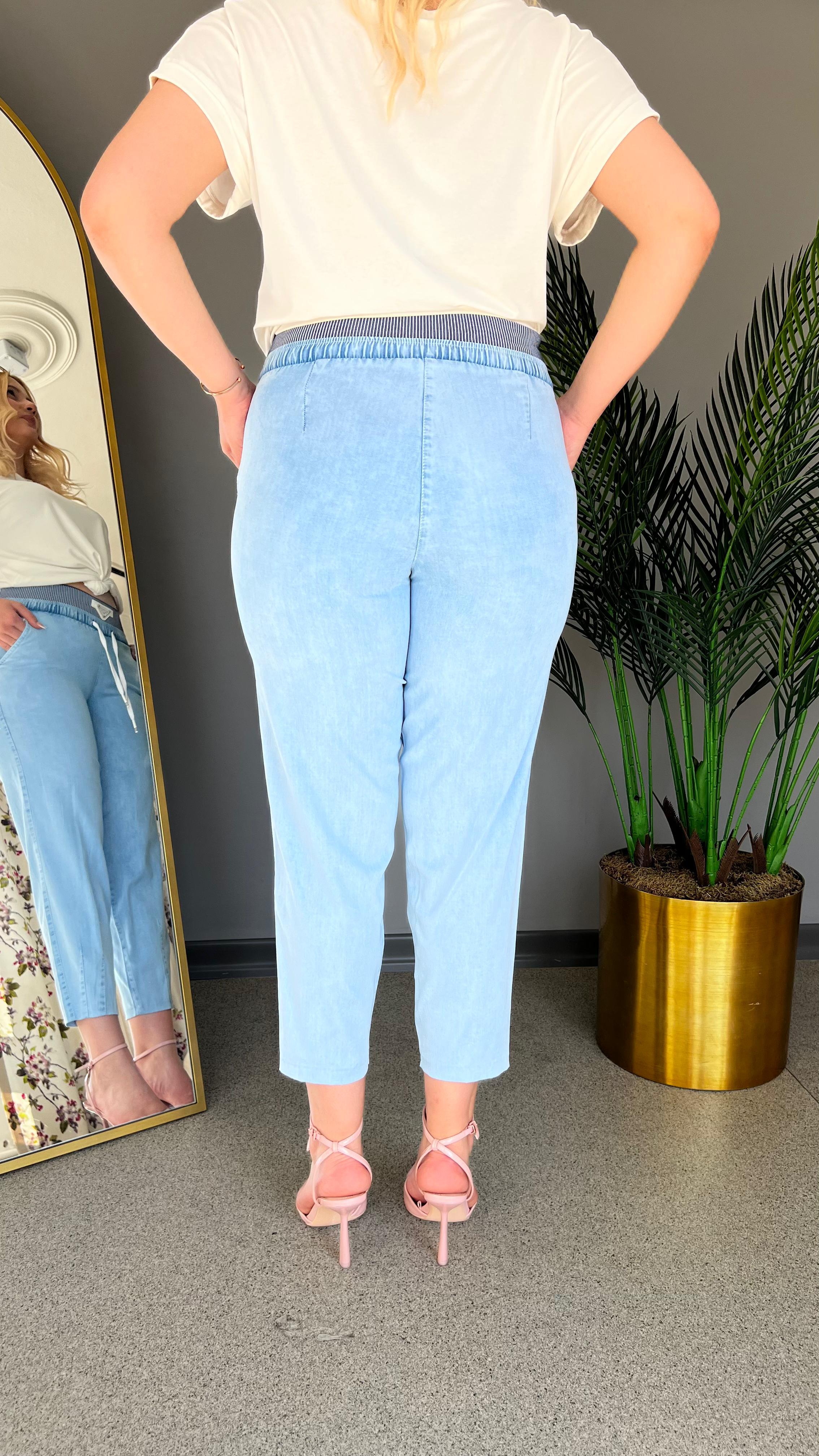 Selma Büyük Beden Bağcıklı Günlük Pantolon