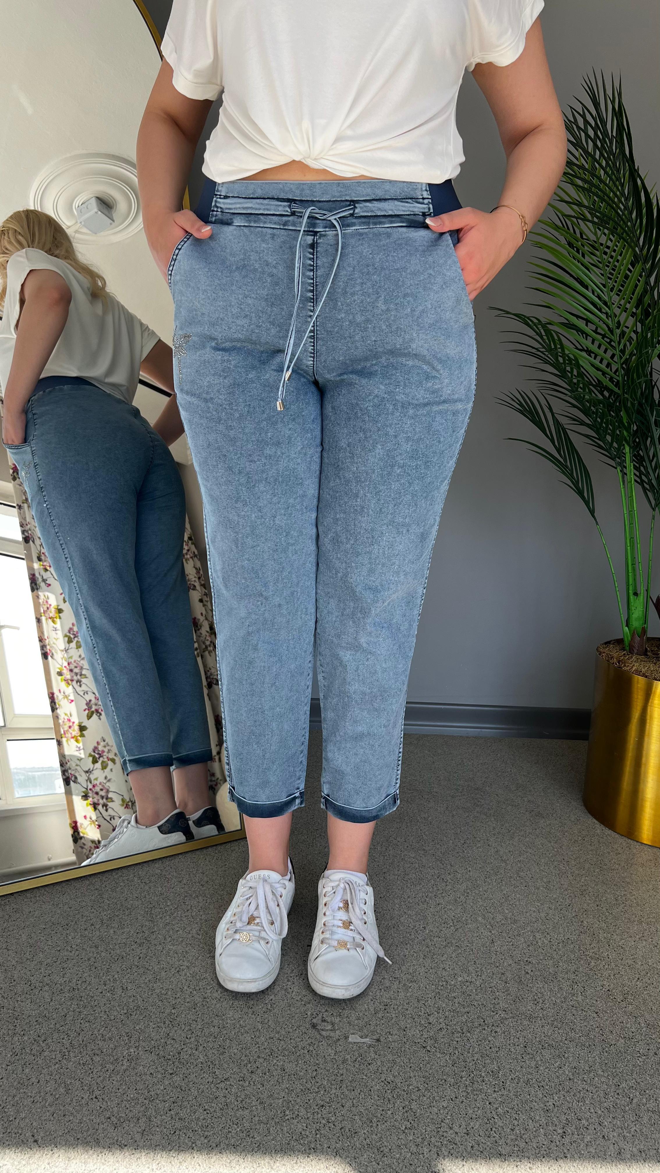 Selma Büyük Beden Bağcıklı Pantolon