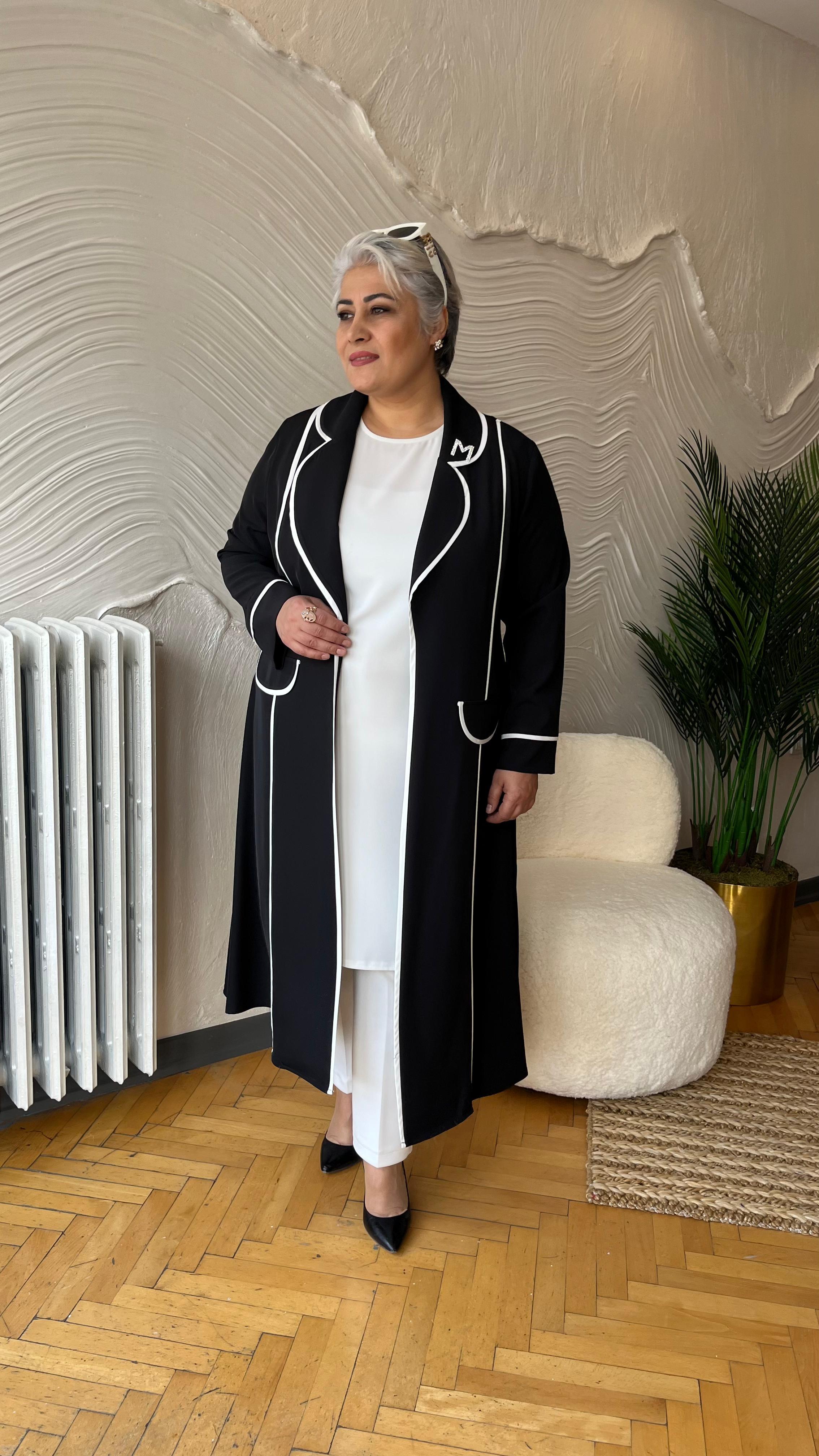 Selma Büyük Beden Biyeli Klasik Takım
