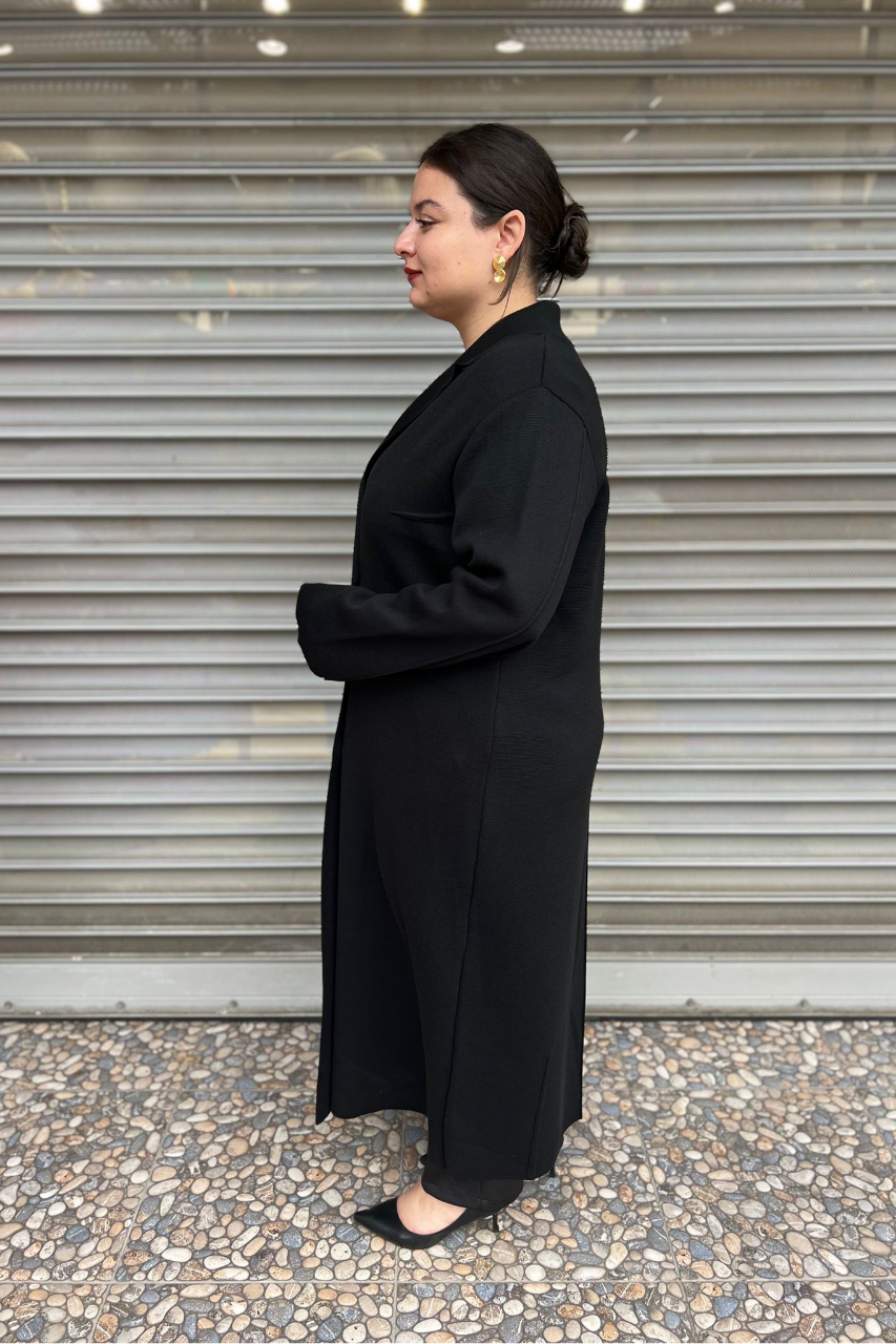 Selma Büyük Beden Blazer Triko Hırka