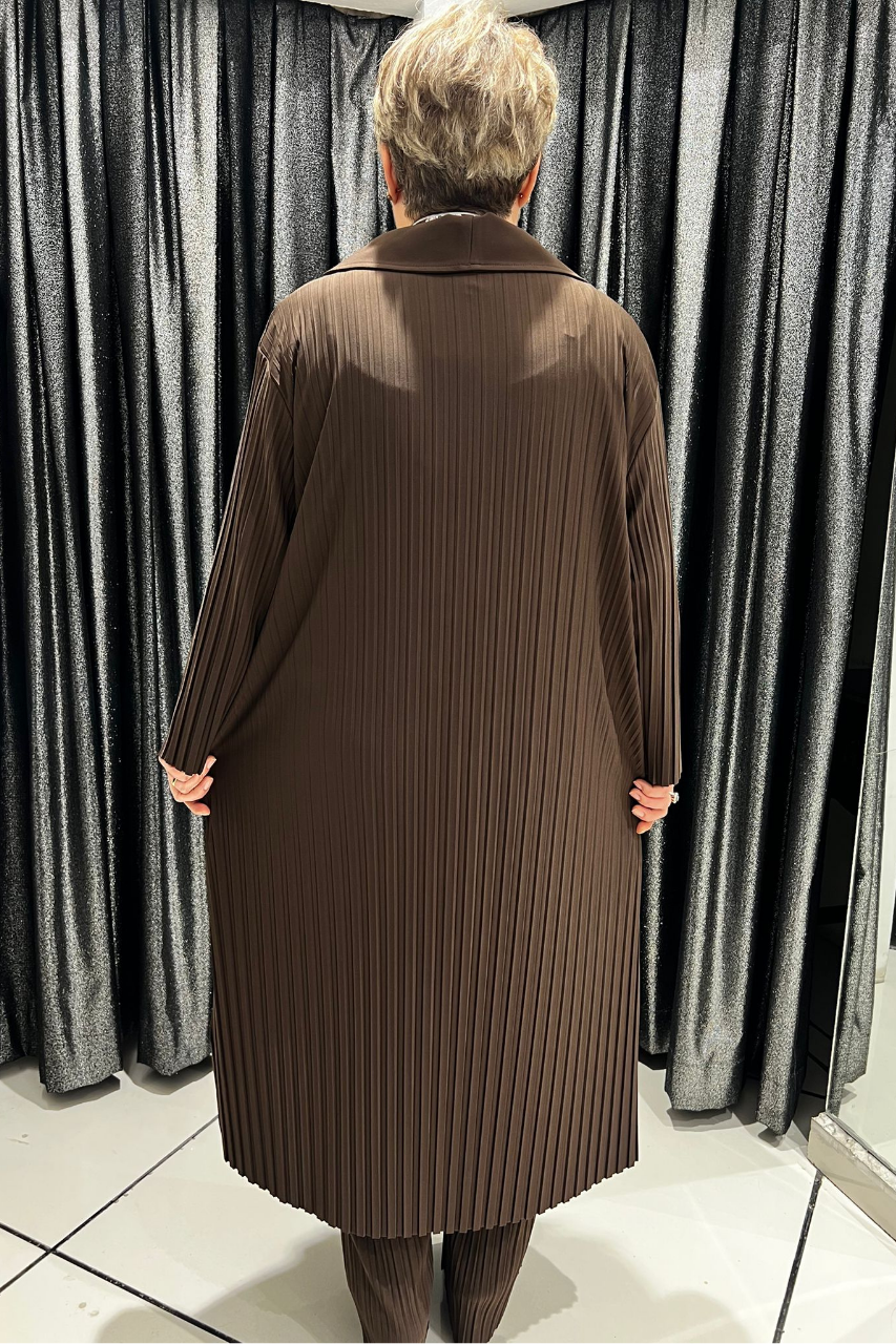 Selma Büyük Beden Broş Detaylı Şık Hırka