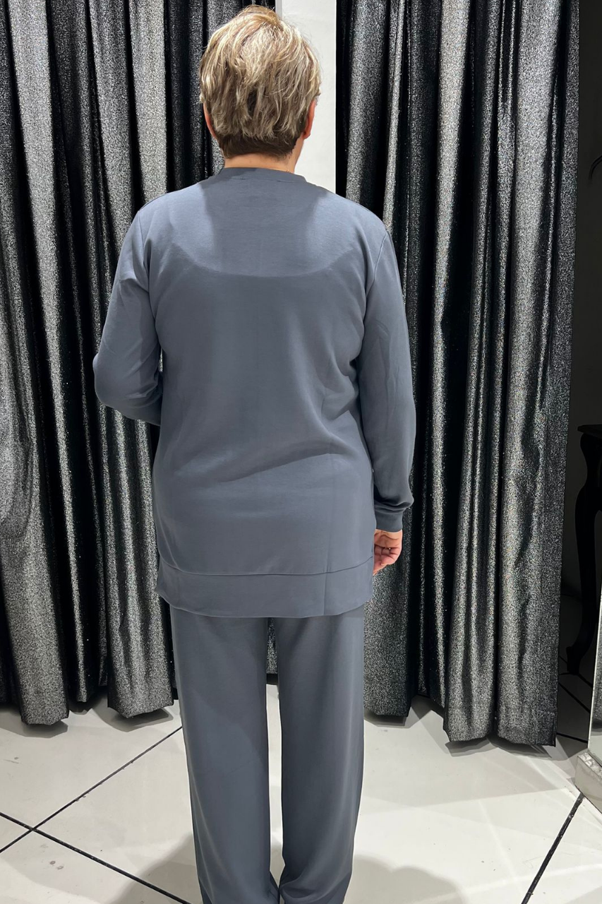 Selma Büyük Beden Çima Dikişli Alt Üst Takım