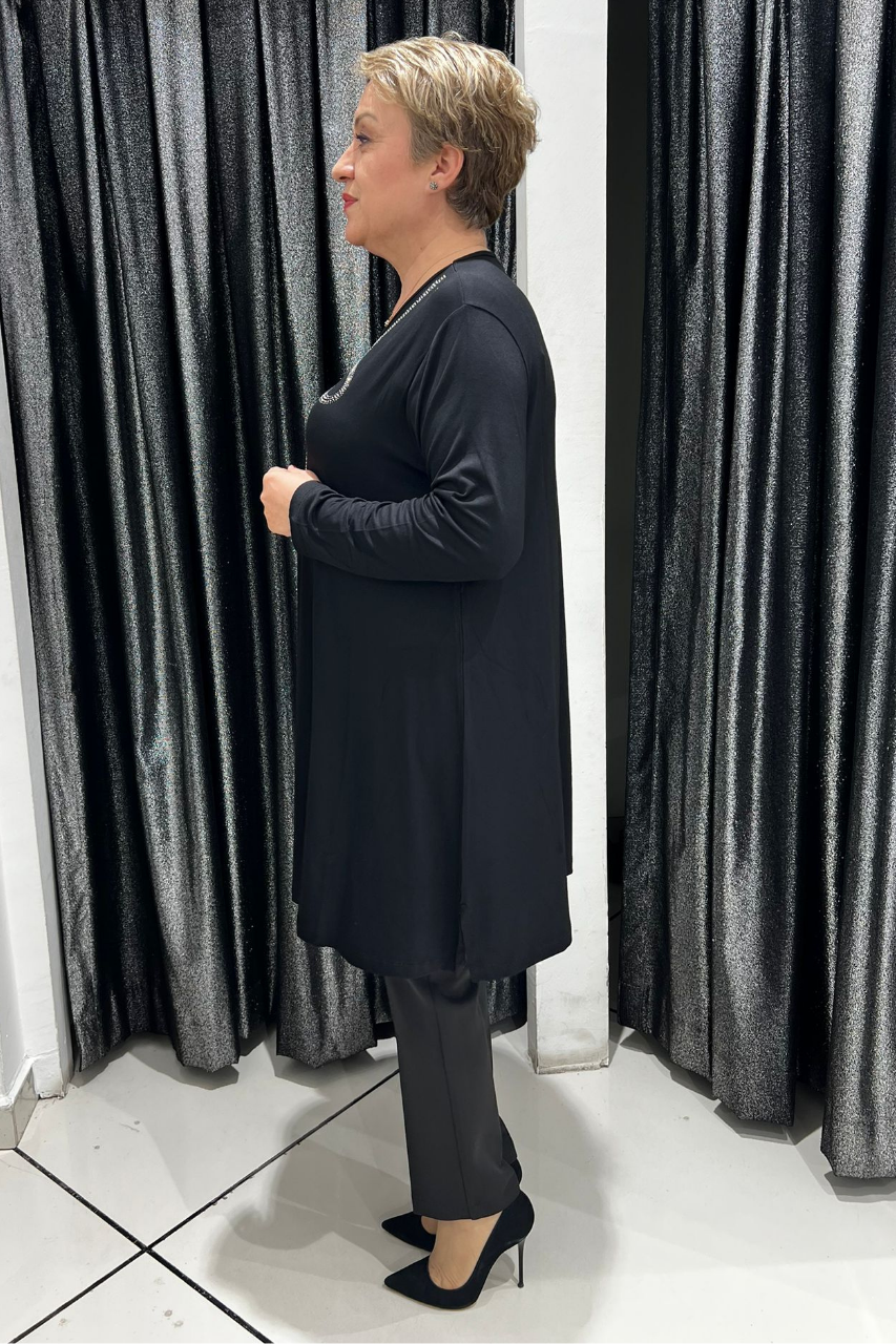 Selma Büyük Beden Dekoratif Detaylı Tunik