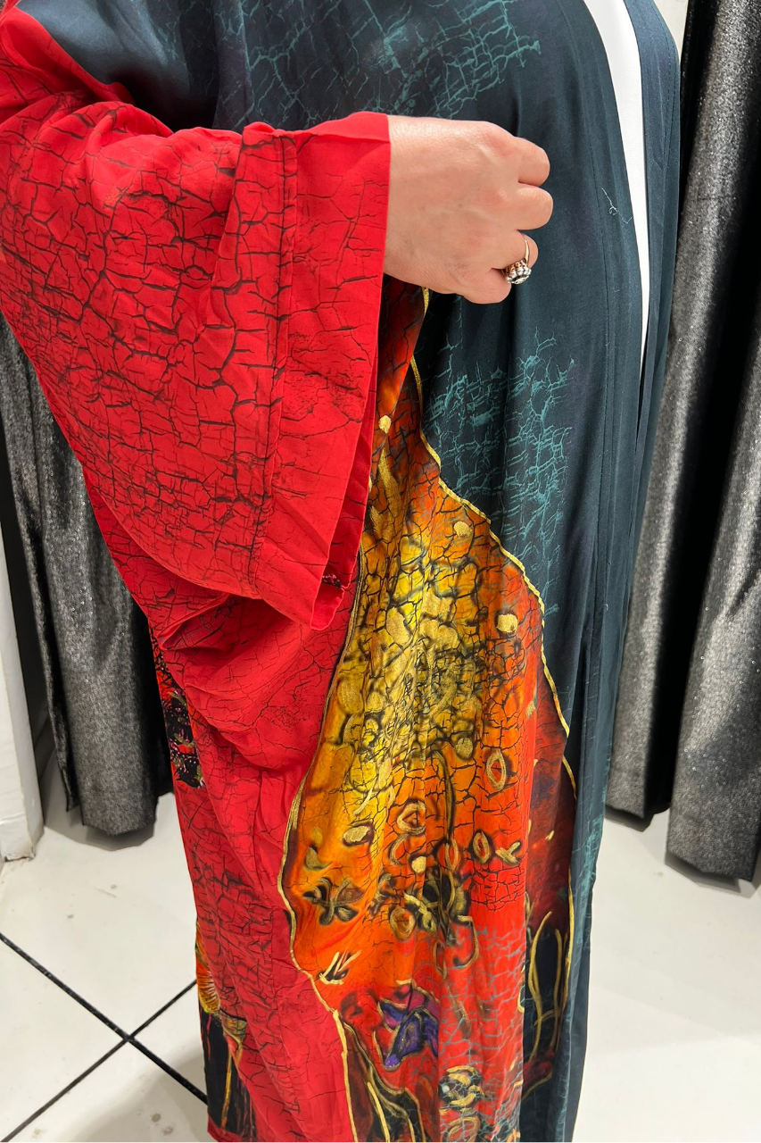 Selma Büyük Beden Desenli Kimono