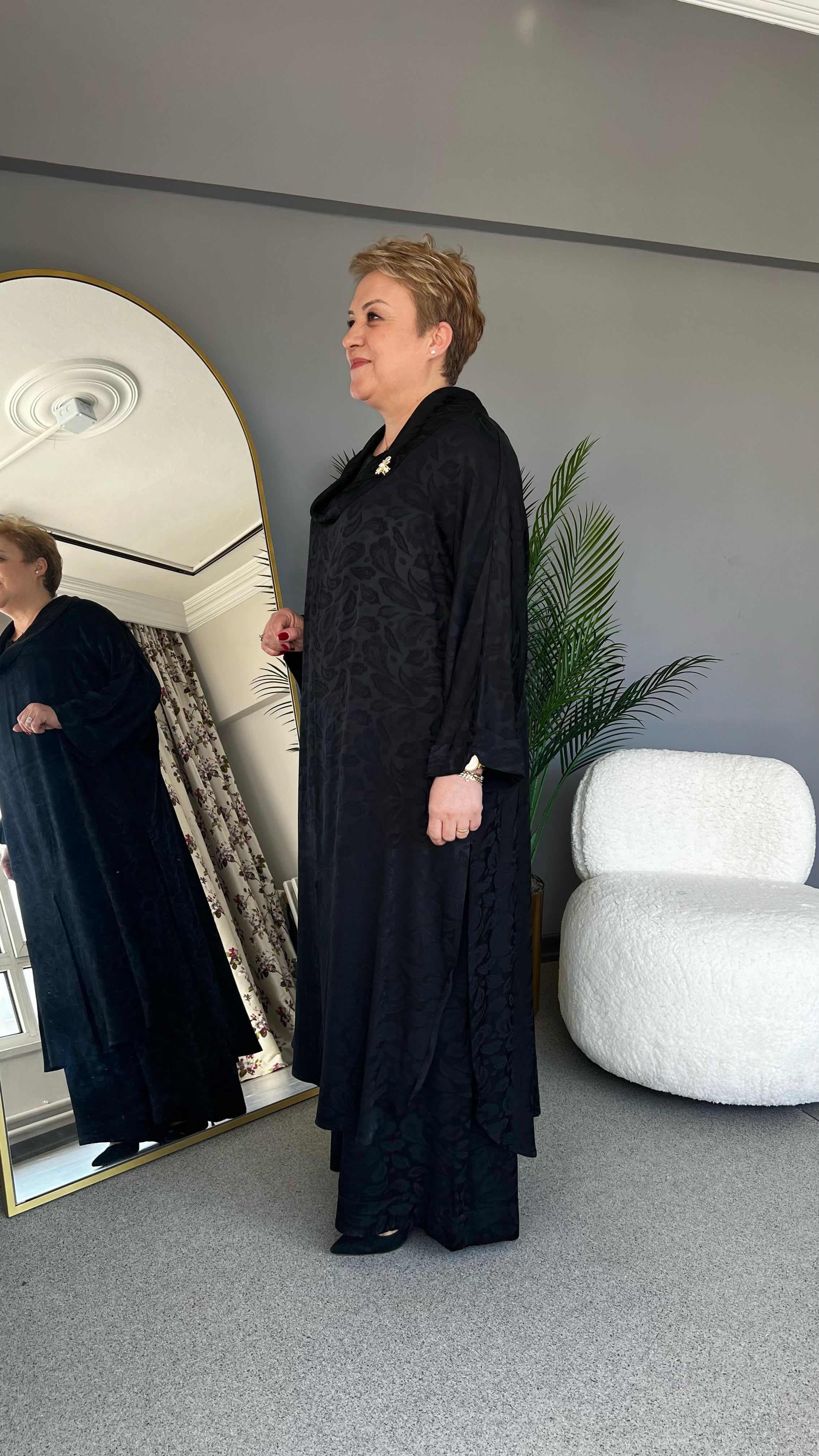 Selma Büyük Beden Geniş Yakalı Takım
